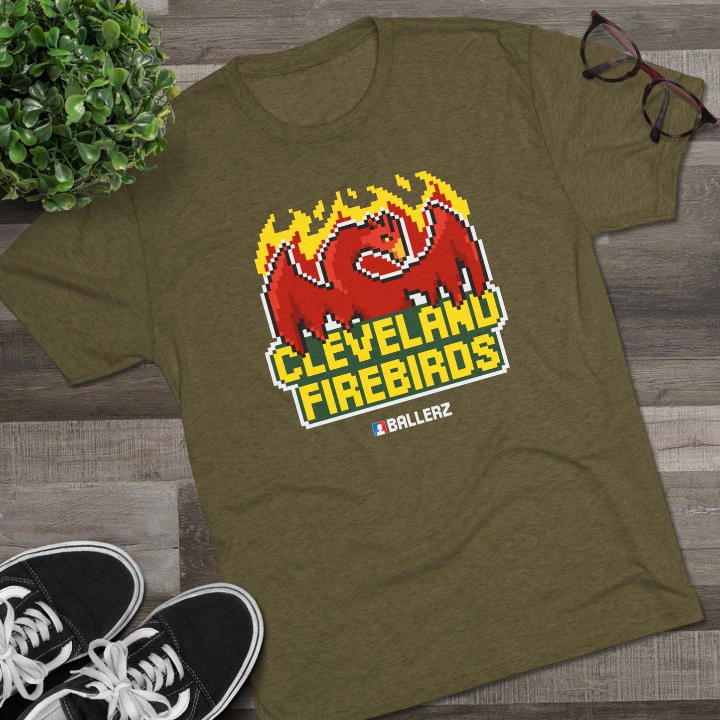 Ballerz Cleveland Firebirds Unisex Tri-Blend Crew Tee
