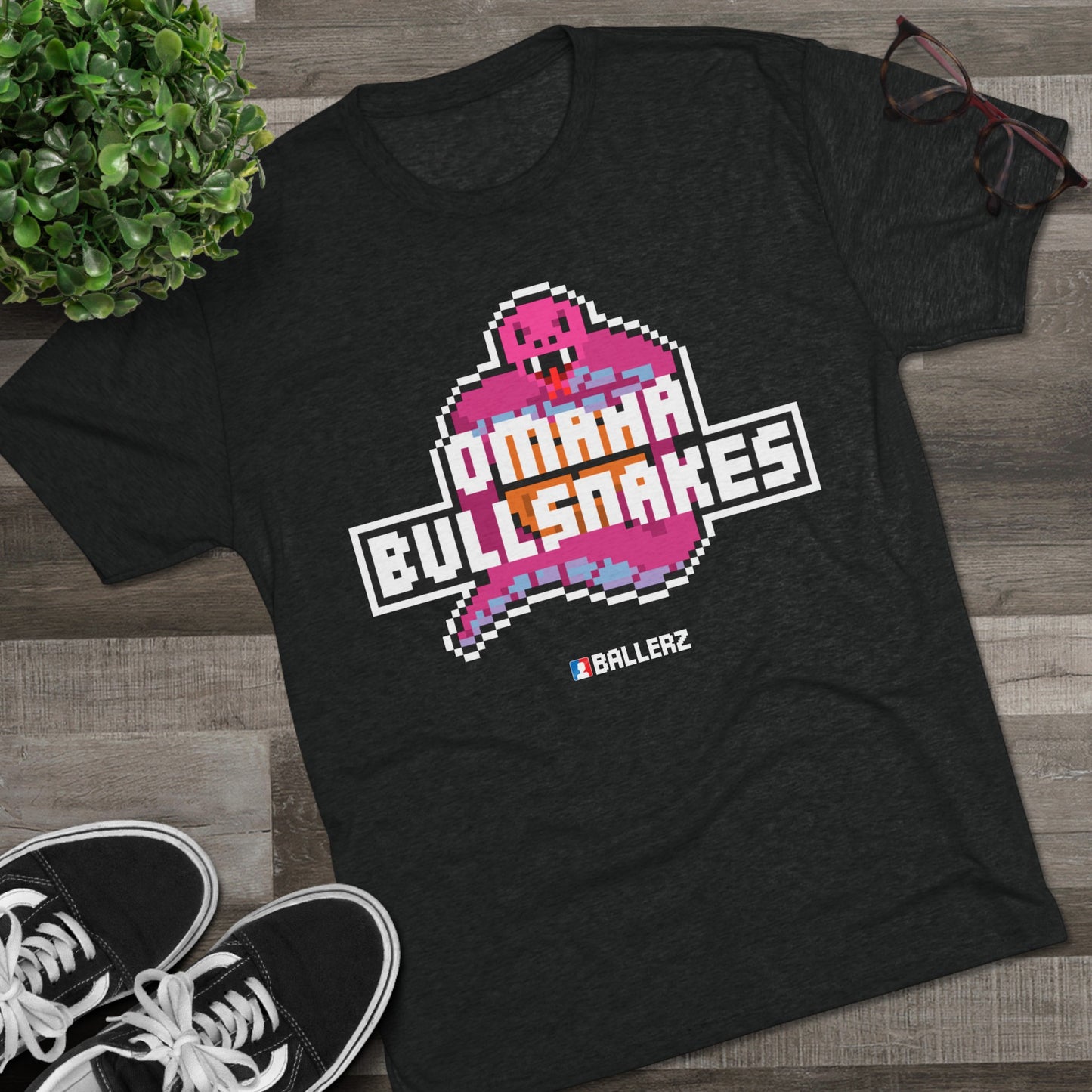 Ballerz Omaha Bullsnakes Unisex Tri-Blend Crew Tee