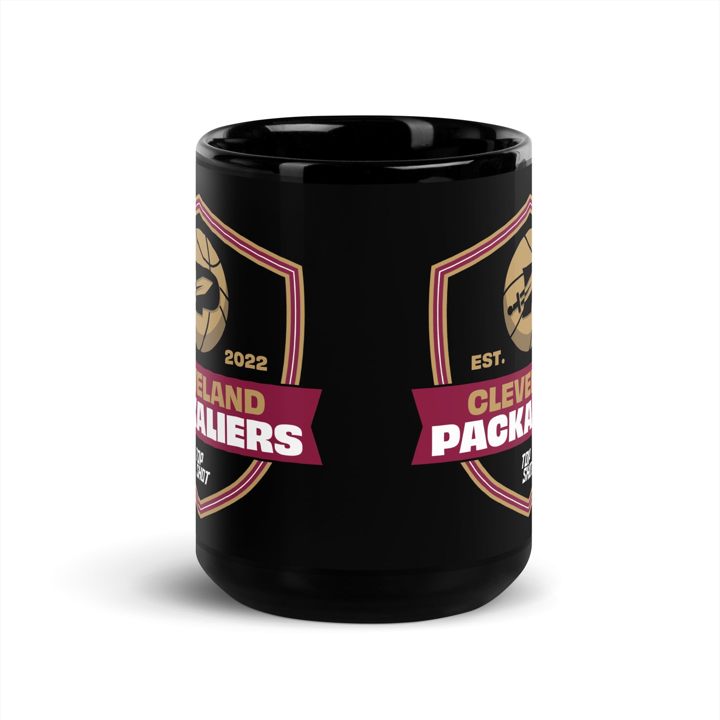 Cleveland Packaliers Black Glossy Mug
