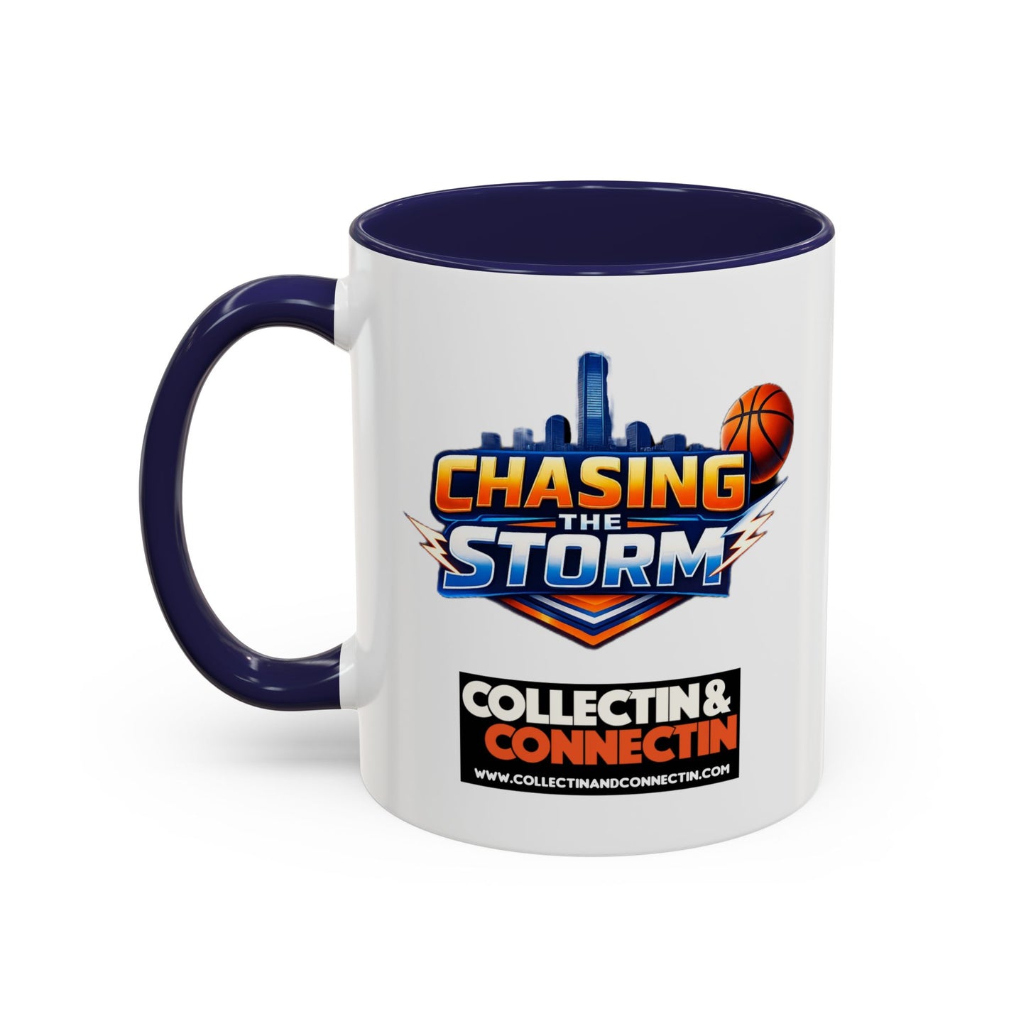 Chasing The Storm Basketball Logo Coffee Mug