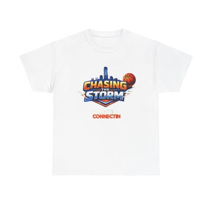 Chasing the Storm Basketball Tee