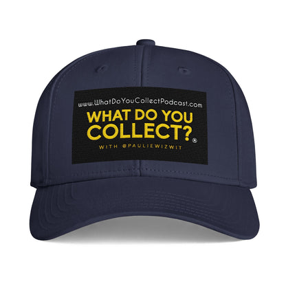 What Do You Collect? Podcast Icon Cap — Embroidered Logo Baseball Hat