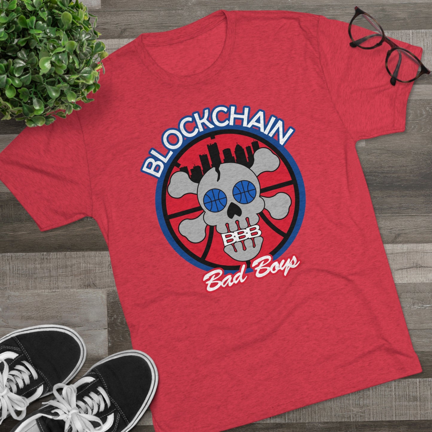 Blockchain Bad Boys Colorways Unisex Tri-Blend Crew Tee