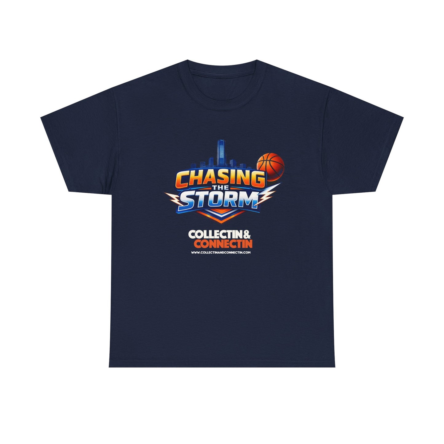 Chasing the Storm Basketball Tee
