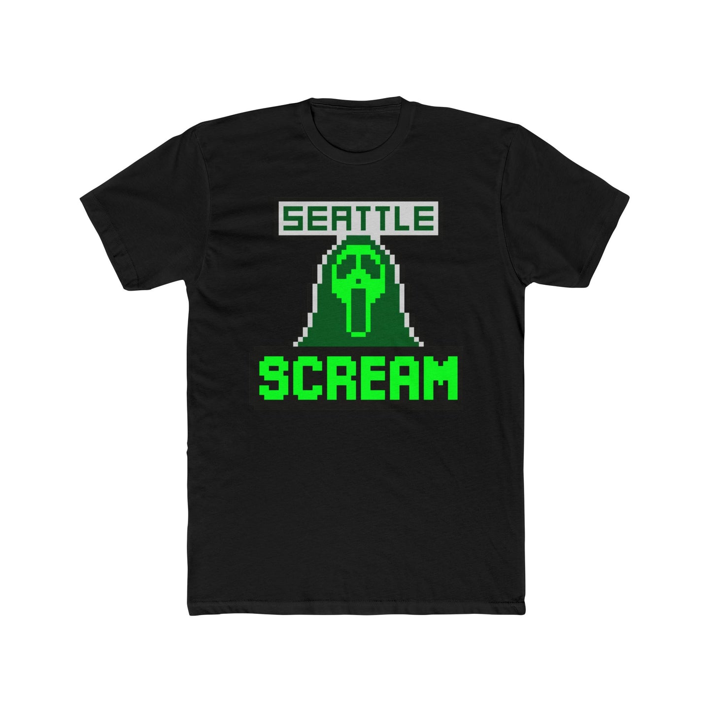 Seattle Scream Unisex Cotton Crew Tee - Retro Gaming Style Shirt