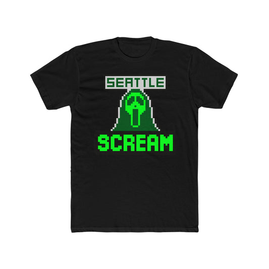 Seattle Scream Unisex Cotton Crew Tee - Retro Gaming Style Shirt