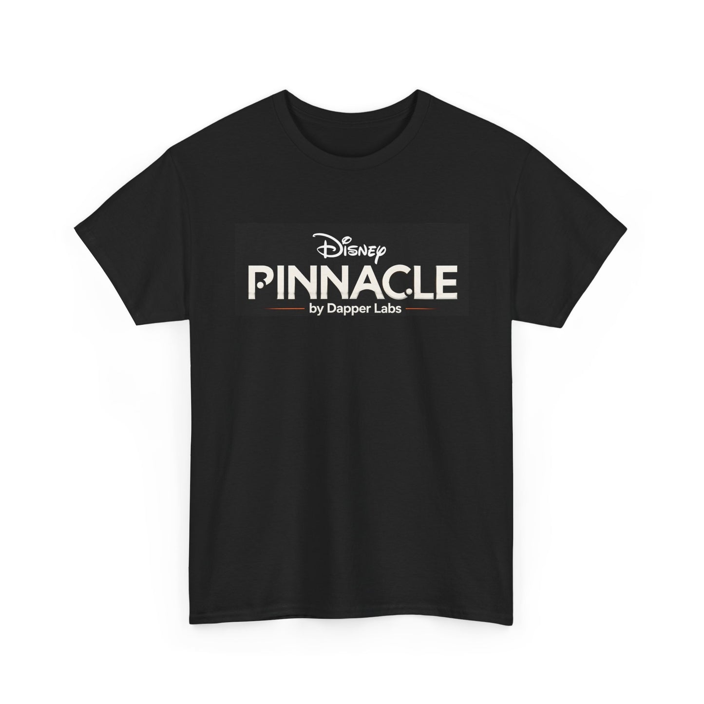 Pinnacle Disney Logo Tee — Retro Black Box Graphic T-Shirt