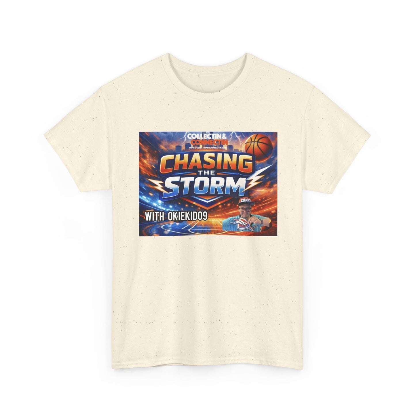 Chasing the Storm Basketball Tee
