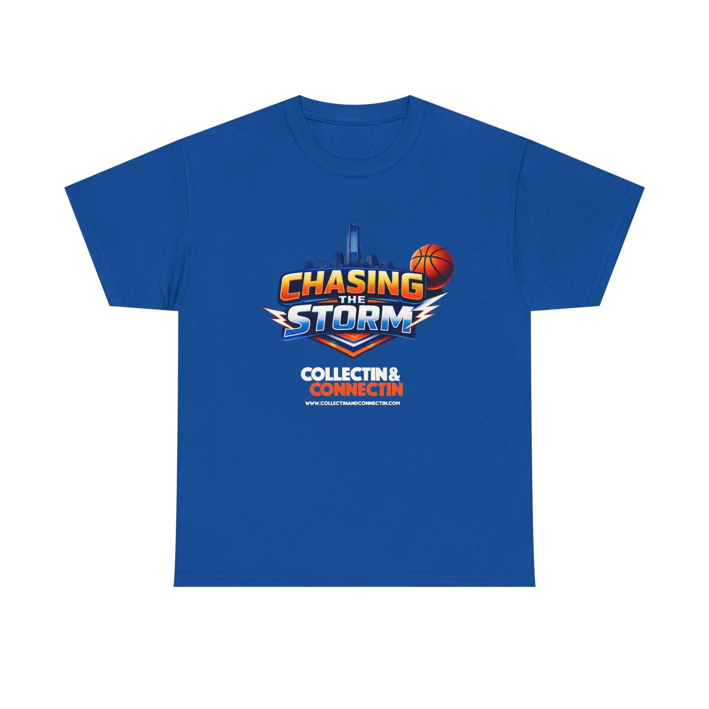 Chasing the Storm Basketball Tee