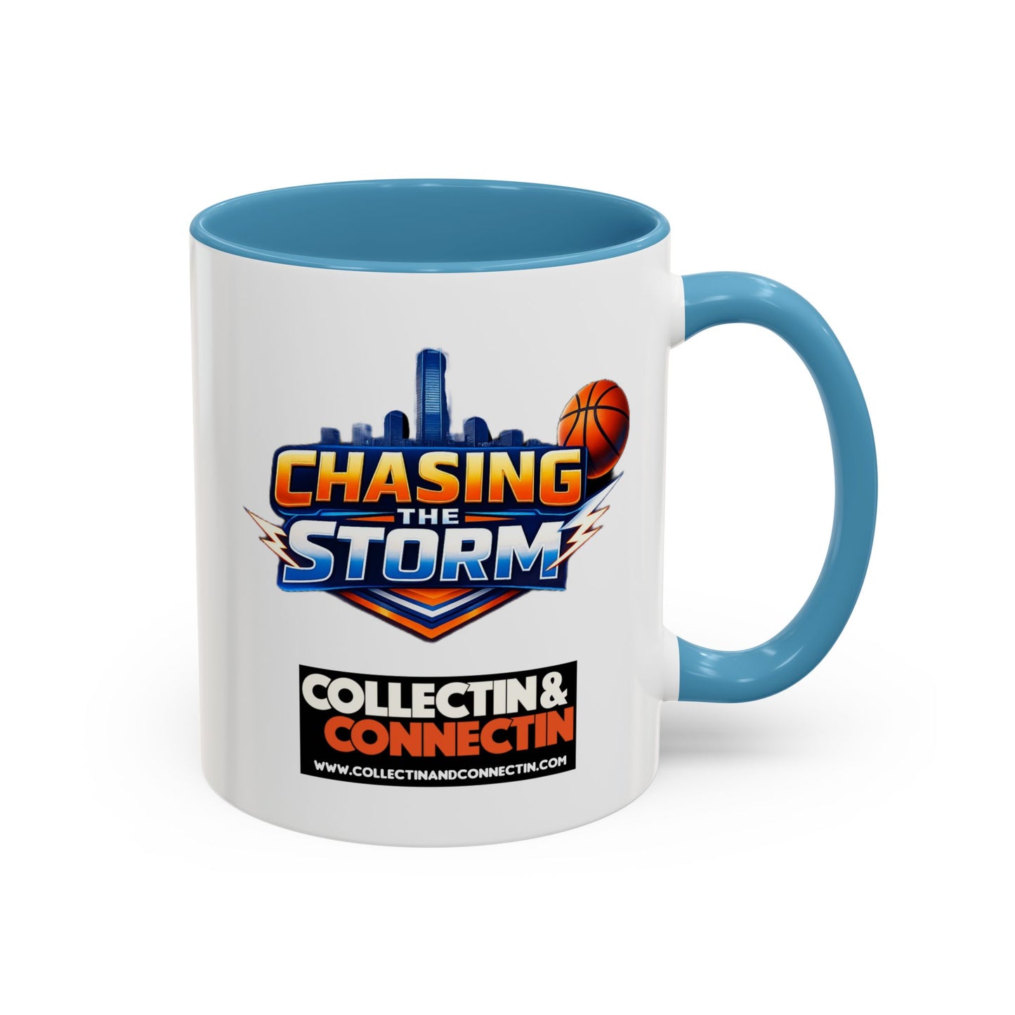 Chasing The Storm Basketball Logo Coffee Mug