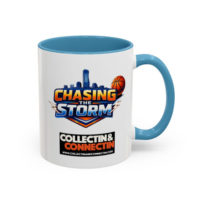 Chasing The Storm Basketball Logo Coffee Mug