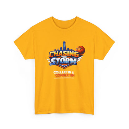 Chasing the Storm Basketball Tee