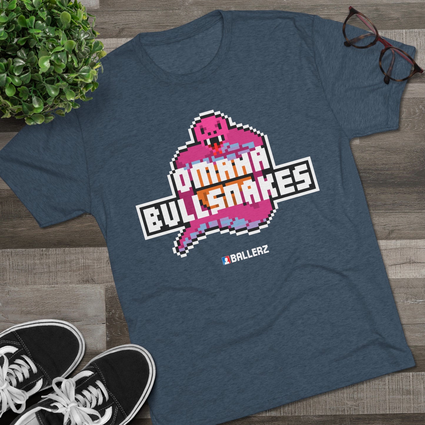 Ballerz Omaha Bullsnakes Unisex Tri-Blend Crew Tee