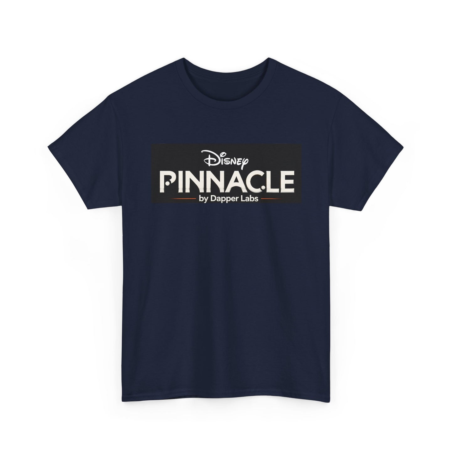 Pinnacle Disney Logo Tee — Retro Black Box Graphic T-Shirt