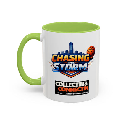 Chasing The Storm Basketball Logo Coffee Mug