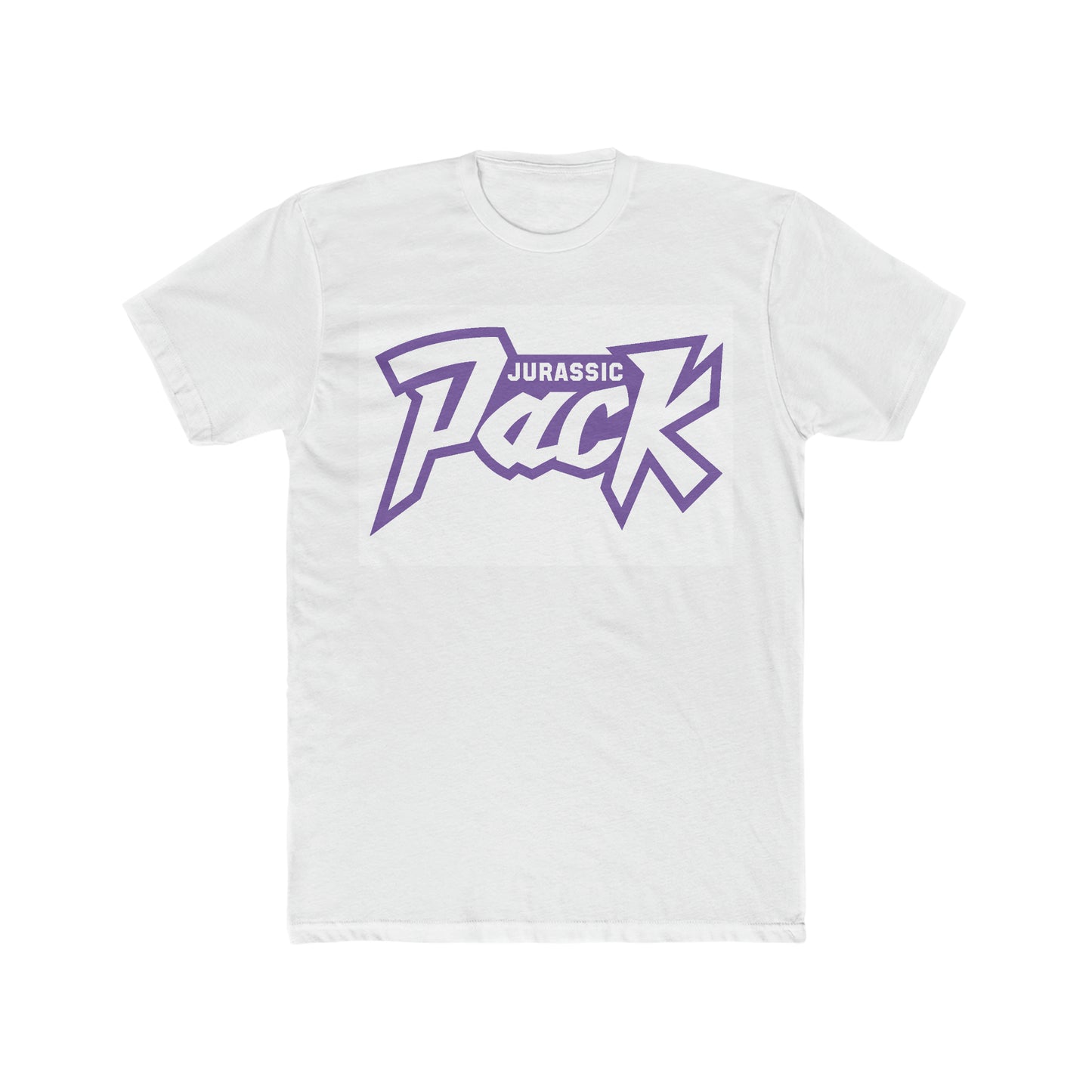 Jurassic Pack Outline Men's Cotton Crew Tee