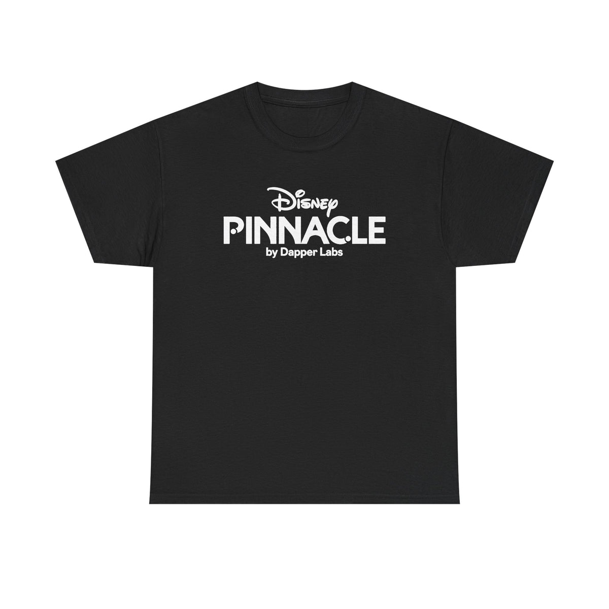Pinnacle Disney Logo Tee — Retro Black Box Graphic T-Shirt