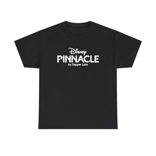 Pinnacle Disney Logo Tee — Retro Black Box Graphic T-Shirt