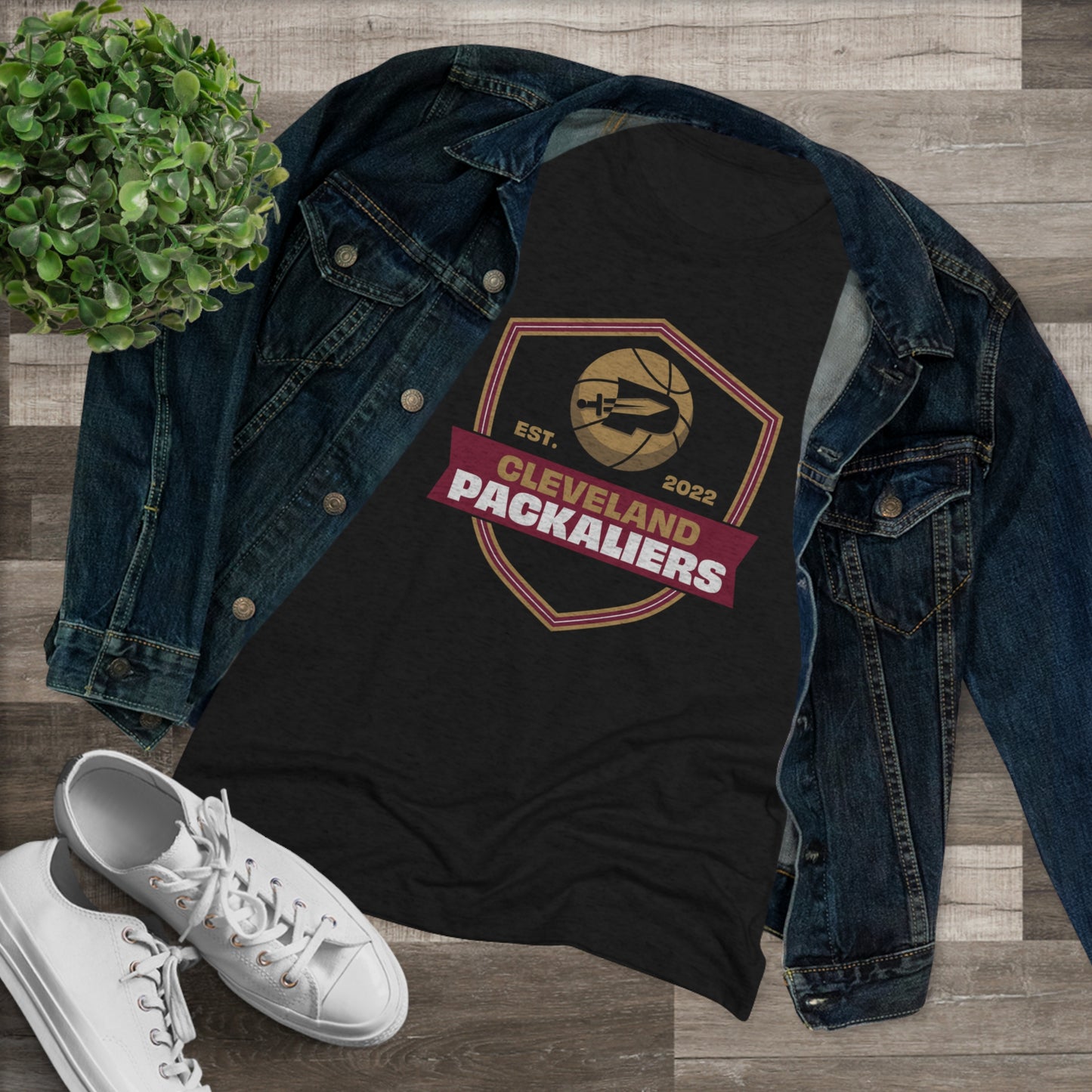 Packaliers Shield Women's Triblend Tee