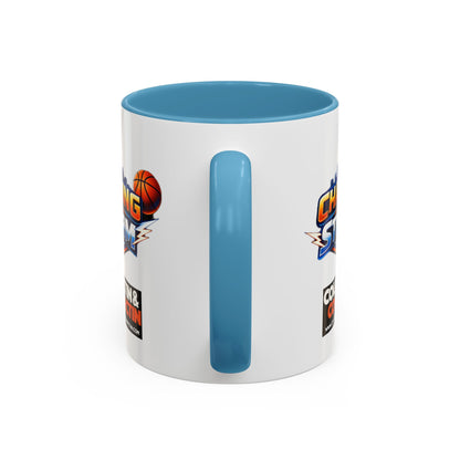 Chasing The Storm Basketball Logo Coffee Mug