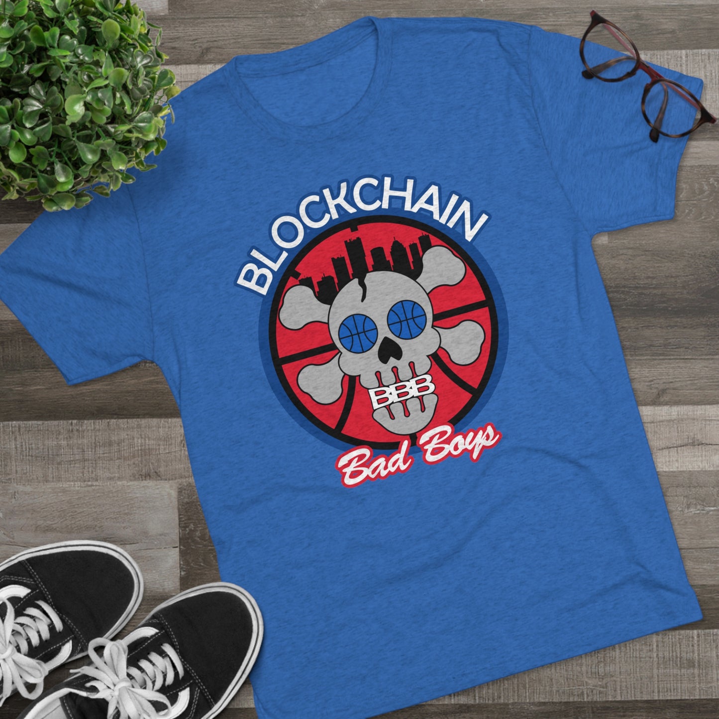 Blockchain Bad Boys Colorways Unisex Tri-Blend Crew Tee
