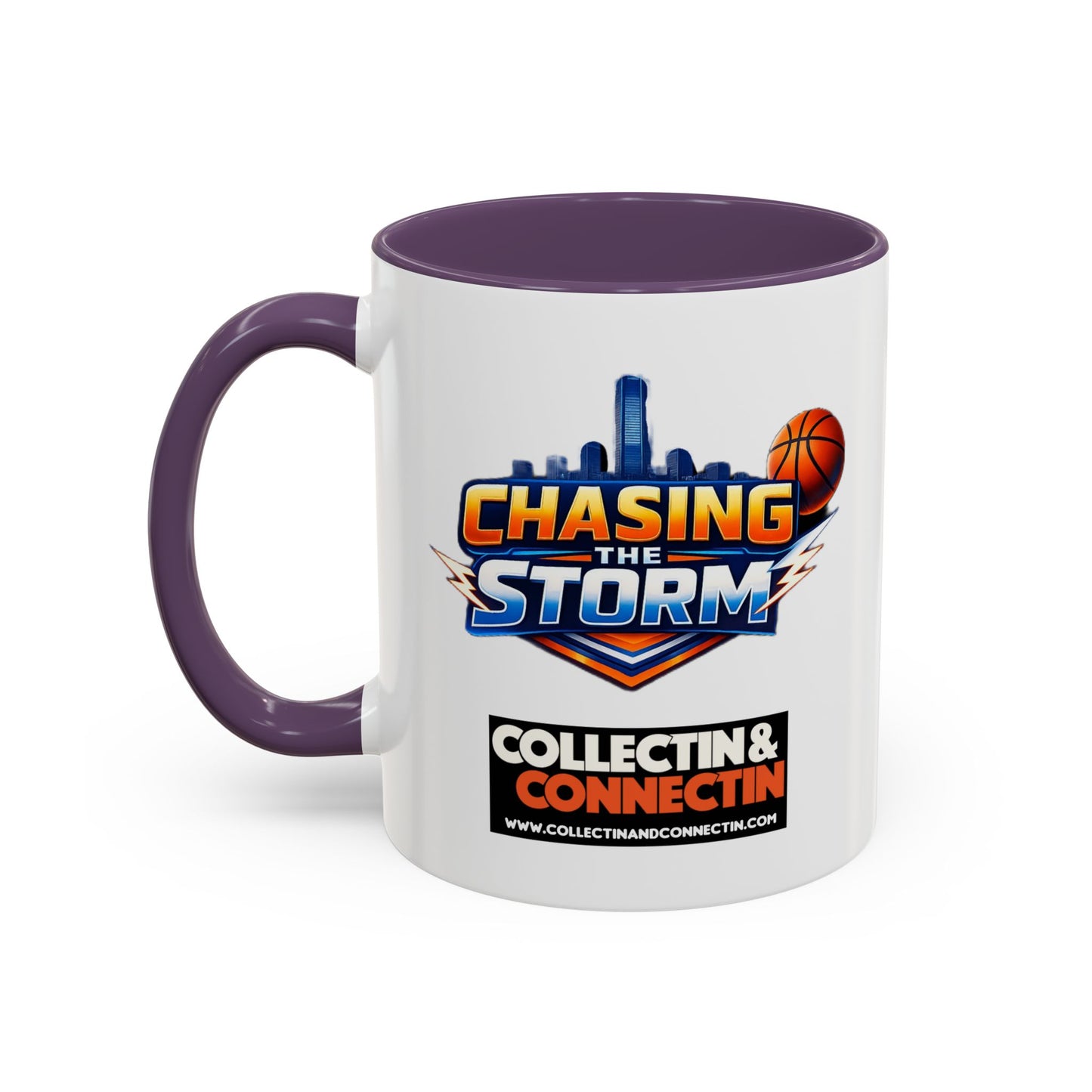 Chasing The Storm Basketball Logo Coffee Mug