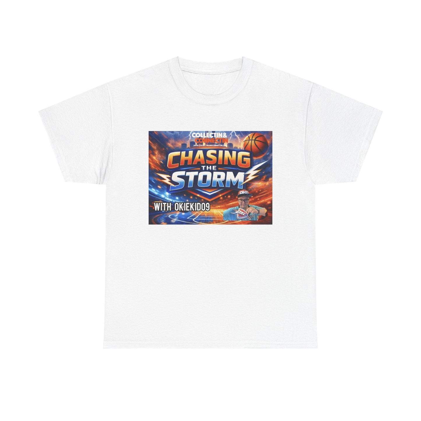 Chasing the Storm Basketball Tee