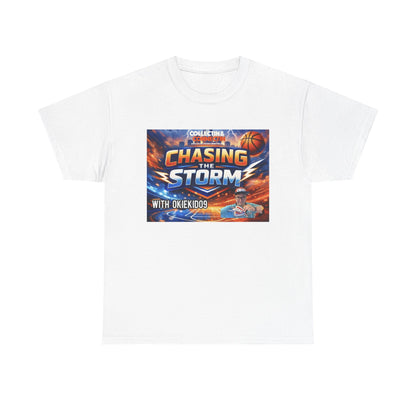 Chasing the Storm Basketball Tee