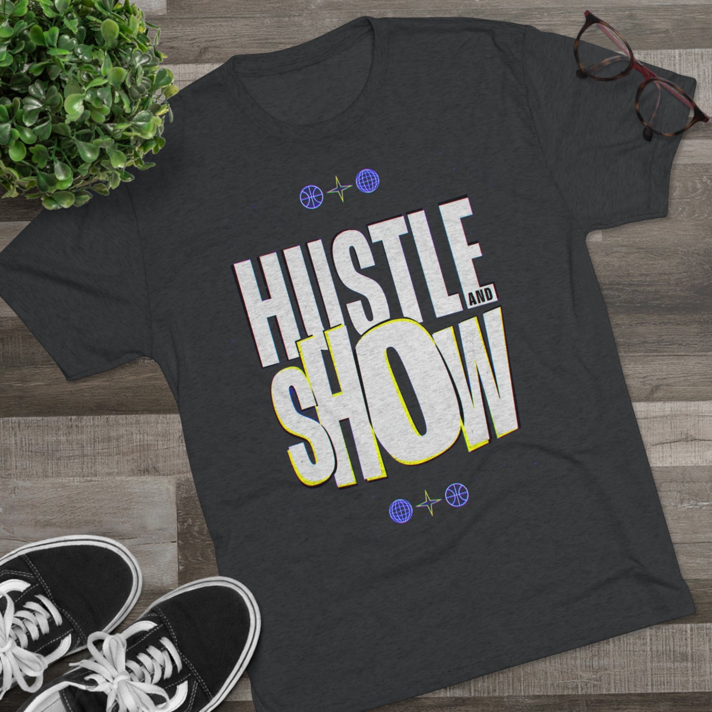 Hustle & Show S4 Unisex Tri-Blend Crew Tee