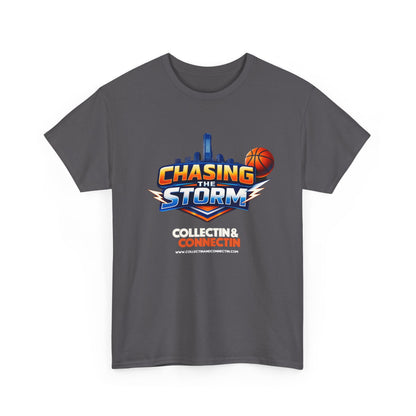 Chasing the Storm Basketball Tee