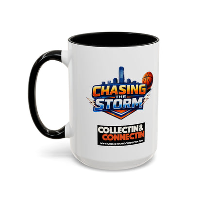Chasing The Storm Basketball Logo Coffee Mug
