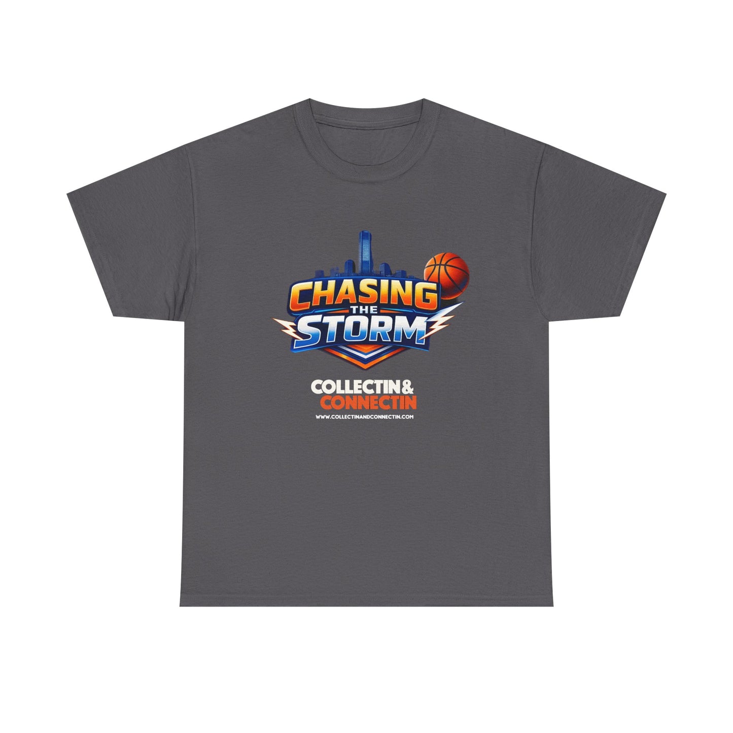 Chasing the Storm Basketball Tee