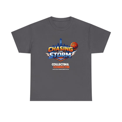 Chasing the Storm Basketball Tee