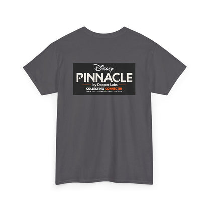 Pinnacle Disney Logo Tee — Retro Black Box Graphic T-Shirt