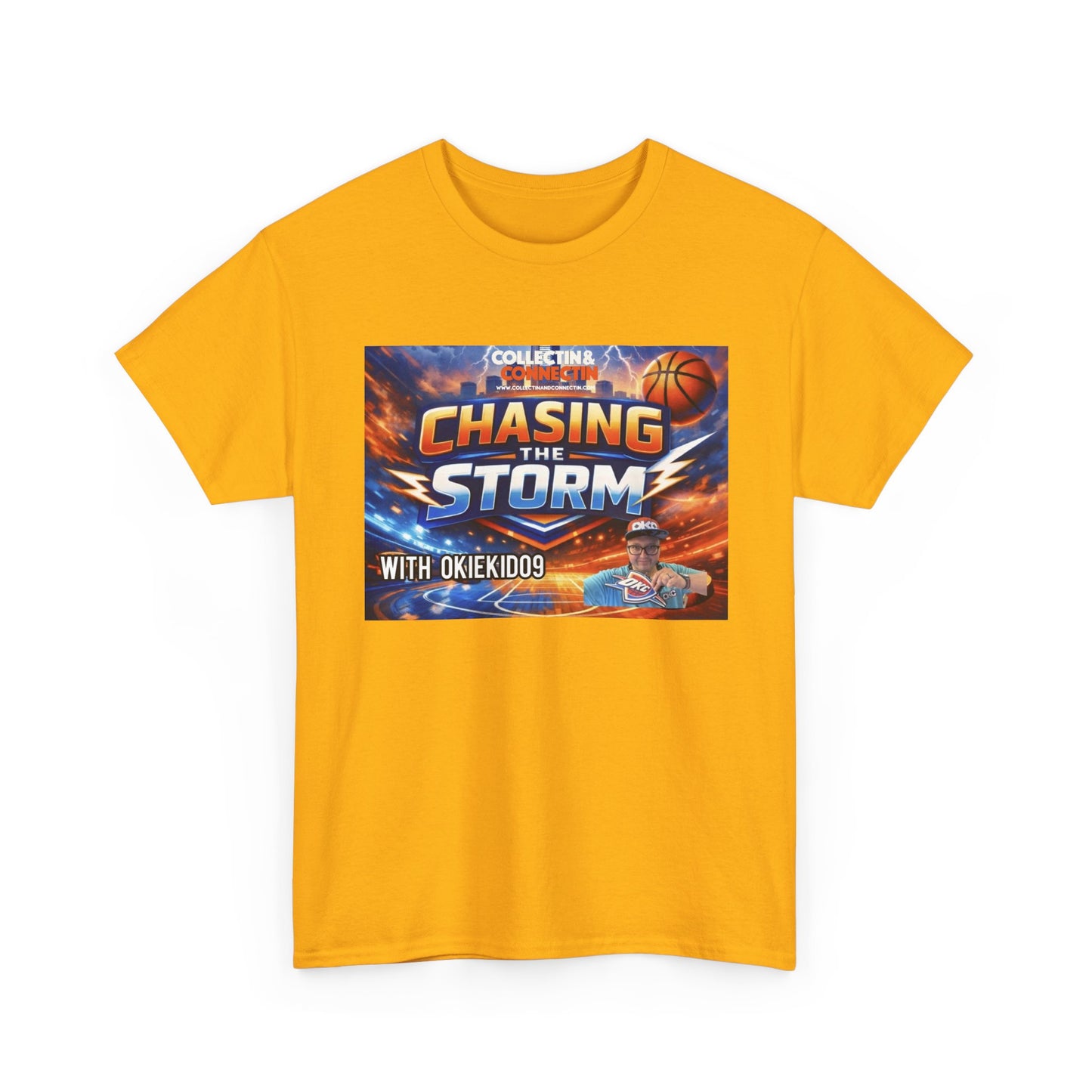 Chasing the Storm Basketball Tee