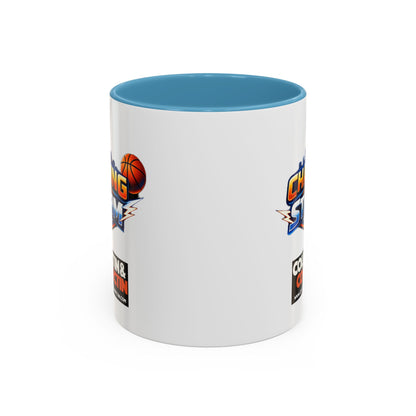 Chasing The Storm Basketball Logo Coffee Mug
