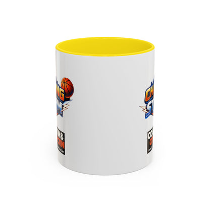 Chasing The Storm Basketball Logo Coffee Mug