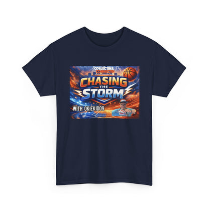 Chasing the Storm Basketball Tee