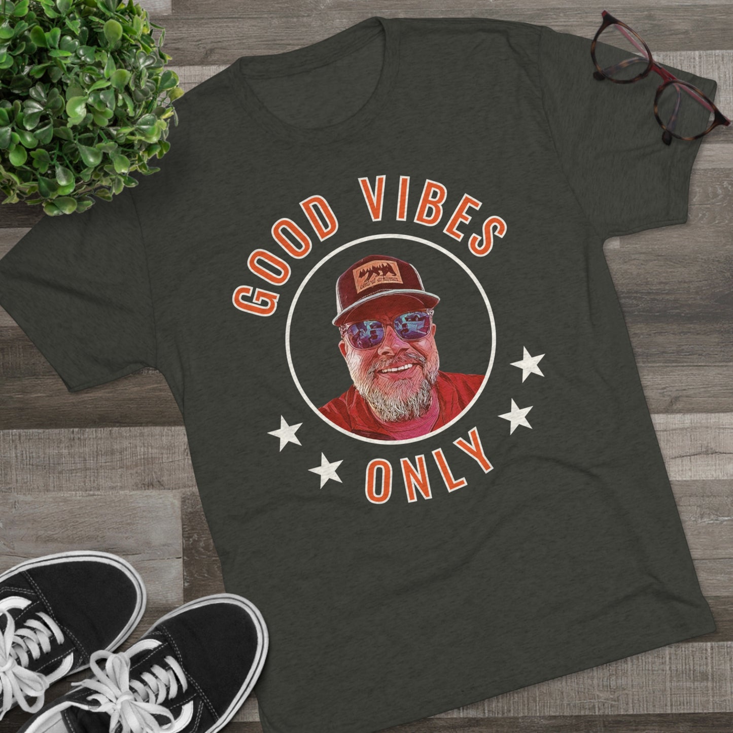 Treaticus Good Vibes Unisex Tri-Blend Crew Tee