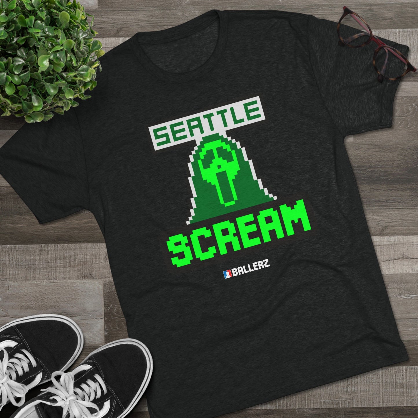 Ballerz Seattle Scream Unisex Tri-Blend Crew Tee
