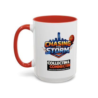 Chasing The Storm Basketball Logo Coffee Mug