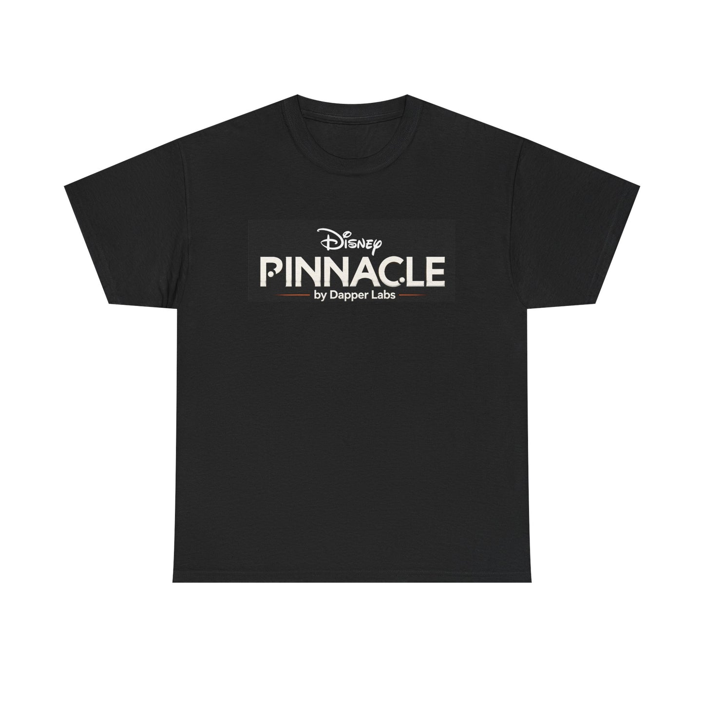Pinnacle Disney Logo Tee — Retro Black Box Graphic T-Shirt