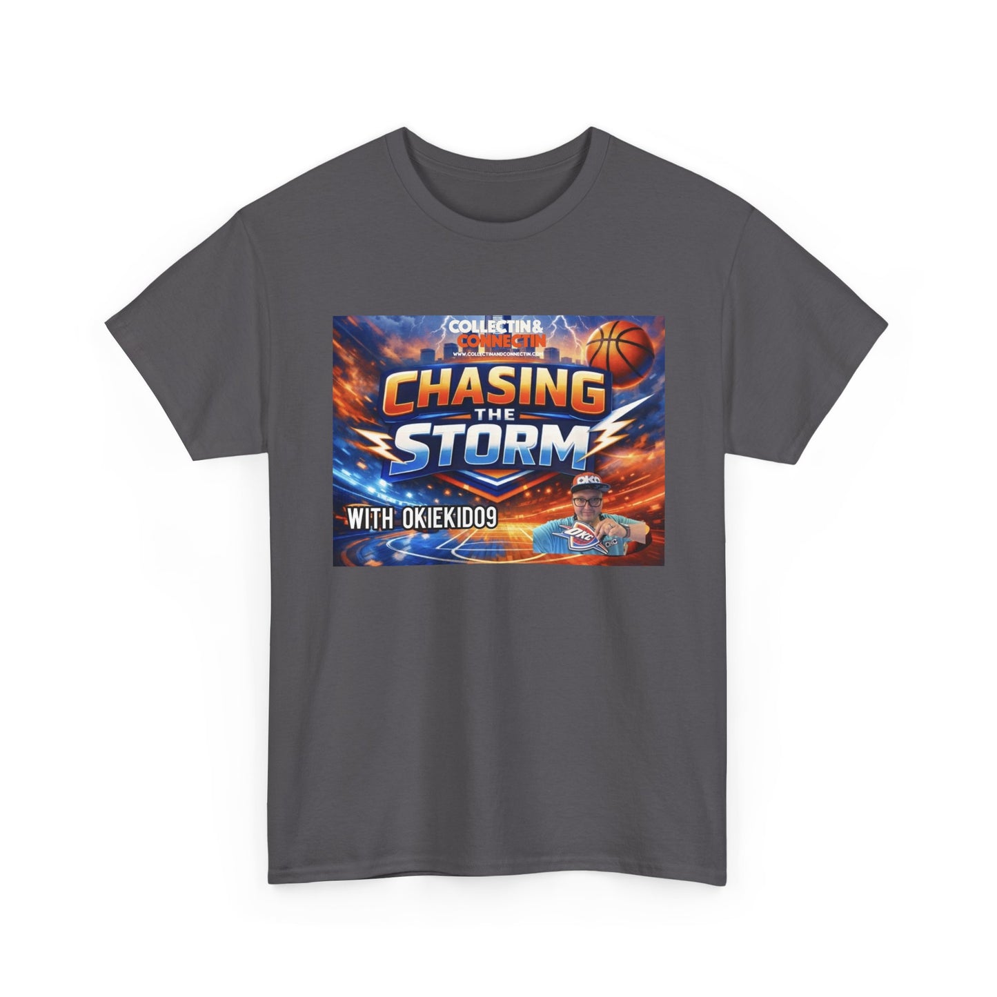Chasing the Storm Basketball Tee