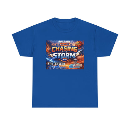 Chasing the Storm Basketball Tee