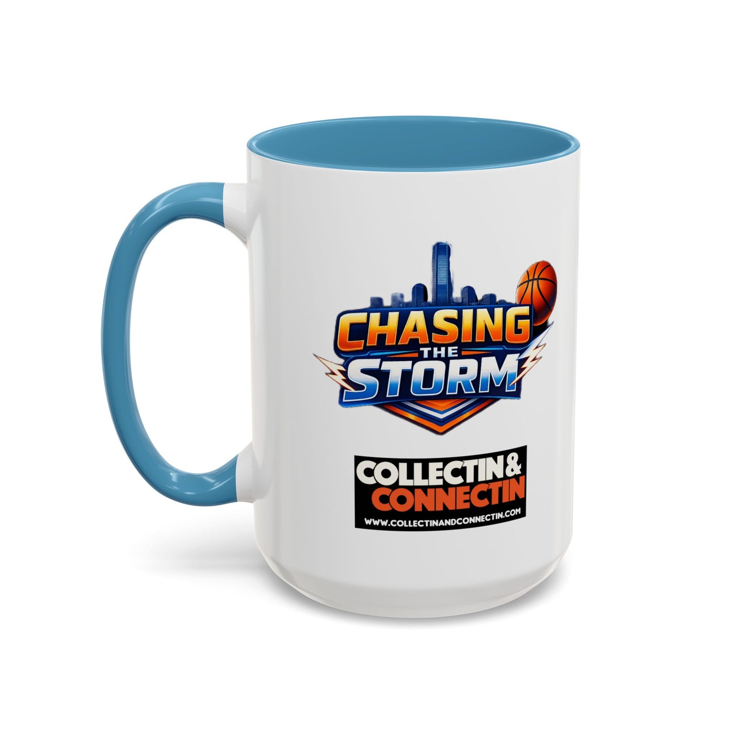 Chasing The Storm Basketball Logo Coffee Mug
