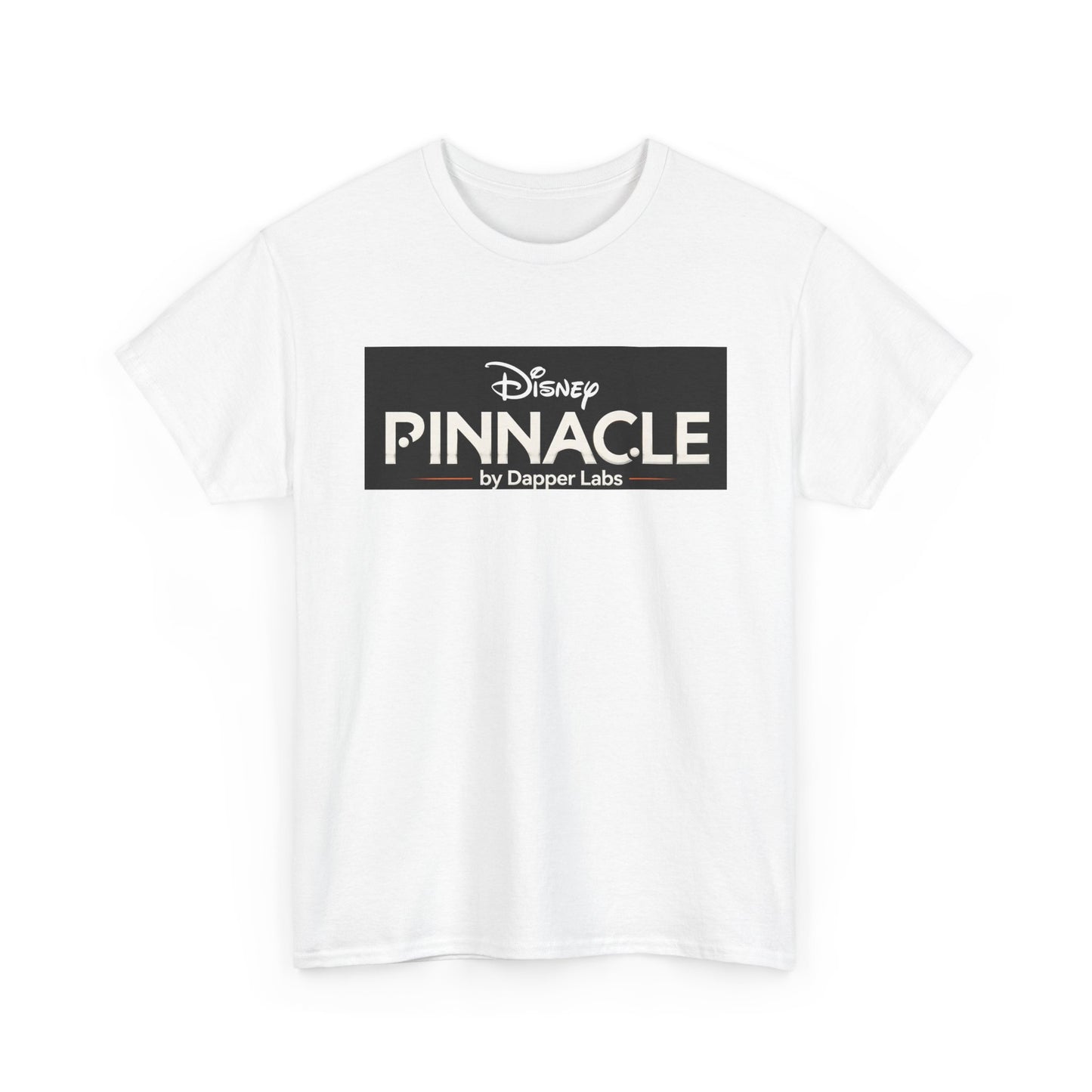 Pinnacle Disney Logo Tee — Retro Black Box Graphic T-Shirt