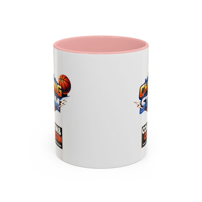 Chasing The Storm Basketball Logo Coffee Mug