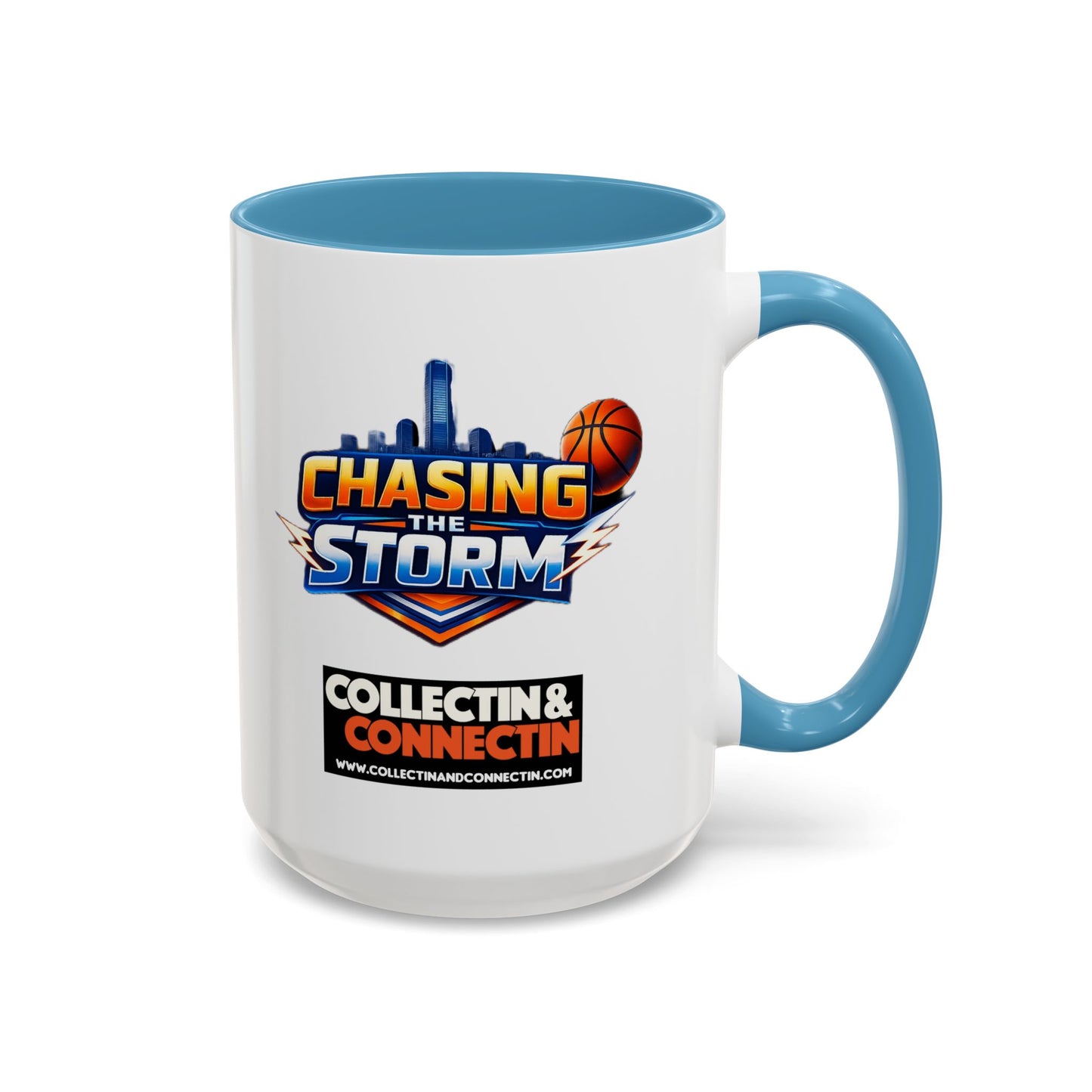 Chasing The Storm Basketball Logo Coffee Mug