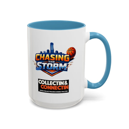 Chasing The Storm Basketball Logo Coffee Mug