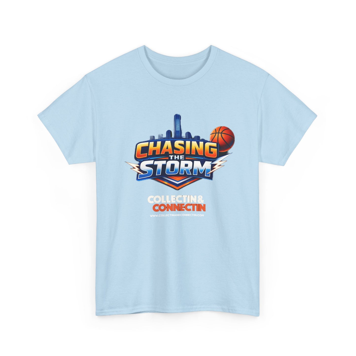 Chasing the Storm Basketball Tee